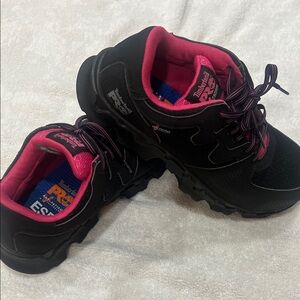 Timberland PRO Black Work Sneakers with Pink Interior